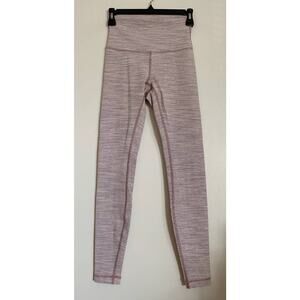 Pink Space Dye Lululemon High Waisted Leggings 4